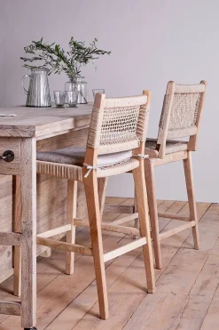 Kitchen & Dining|Bar Stools & Bar Chairs^Nkuku Vinay Woven Counter Chair - Natural