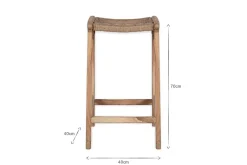 Kitchen & Dining|Bar Stools & Bar Chairs^Nkuku Vinay Woven Counter Stool - Natural