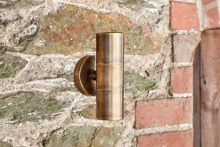 Outdoor Lights^Nkuku Vitla Outdoor Wall Lamp - Antique Brass