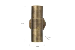 Outdoor Lights^Nkuku Vitla Outdoor Wall Lamp - Antique Brass
