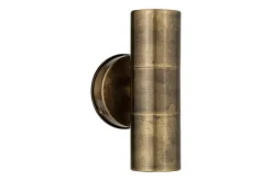 Outdoor Lights^Nkuku Vitla Outdoor Wall Lamp - Antique Brass