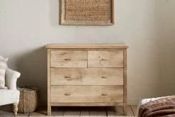 Bedroom^Nkuku Vivan Grooved Chest of Drawers - Natural