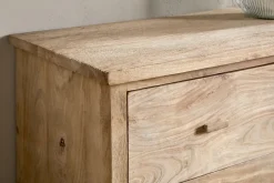 Bedroom^Nkuku Vivan Grooved Chest of Drawers - Natural