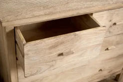 Bedroom^Nkuku Vivan Grooved Chest of Drawers - Natural