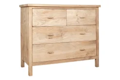 Bedroom^Nkuku Vivan Grooved Chest of Drawers - Natural