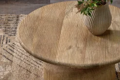 Living|Coffee Tables^Nkuku Vivan Grooved Wood Coffee Table