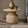 Living|Side Tables^Nkuku Vivan Grooved Wood Side Table