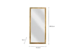 Full Length Mirrors|Bedroom^Nkuku Yadur Full Length Mirror - Antique Brass