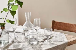 Entertaining Glasses|Wine & Champagne Glasses^Nkuku Yala Hammered Champagne Glass - (Set of 4) Clear Glass