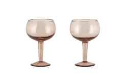 Entertaining Glasses|Christmas Table^Nkuku Yala Hammered Gin Glass - (Set of 2) Dusty Terracotta