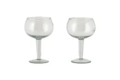 Entertaining Glasses^Nkuku Yala Hammered Gin Glass - (Set of 2) Clear