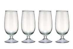 Entertaining Glasses^Nkuku Yala Hammered Glass - Clear (Set of 4)