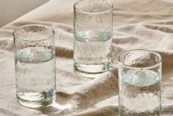 Breakfast Accessories|Entertaining Glasses^Nkuku Yala Hammered Highball - (Set of 4) Clear