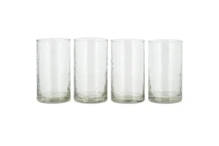 Breakfast Accessories|Entertaining Glasses^Nkuku Yala Hammered Highball - (Set of 4) Clear