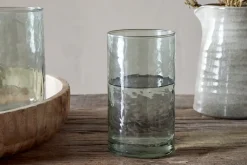 Everyday Glassware|Tumblers^Nkuku Yala Hammered Highball - (Set of 4) Sage Green