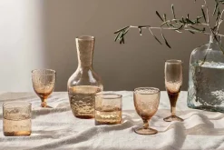 Jugs^Nkuku Yala Hammered Jug - Dusty Terracotta