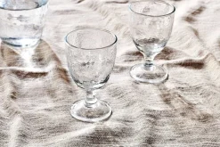 Entertaining Glasses|Wine & Champagne Glasses^Nkuku Yala Hammered Wine Glass - (Set of 4) Clear Glass