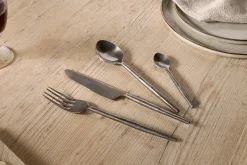 Cutlery|Cutlery^Nkuku Yani Cutlery Set - Matt Black (Set of 16)