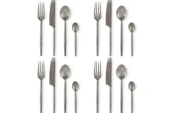 Cutlery|Cutlery^Nkuku Yani Cutlery Set - Matt Black (Set of 16)