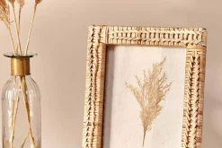Decorative Home Accessories|Desk Accessories^Nkuku Yanis Rattan Photo Frame