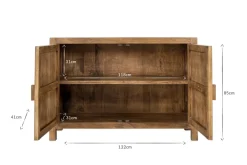 Home Office|Kitchen & Dining^Nkuku Yasha Reeded Mango Wood Sideboard