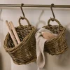 Baskets|Kitchen Storage^Nkuku Zawar Rattan Hanging Baskets - Natural (Set of 2)