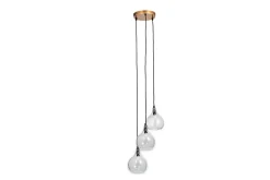 Statement Lighting|Pendant Lighting^Nkuku Ziva Recycled Glass Cluster Pendant - Clear