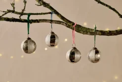 Baubles & Tree Decorations^Nkuku Zuri Baubles - Gold - (Set of 4)