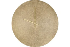 Clocks^Nkuku Zuwena Etched Wall Clock - Antique Brass